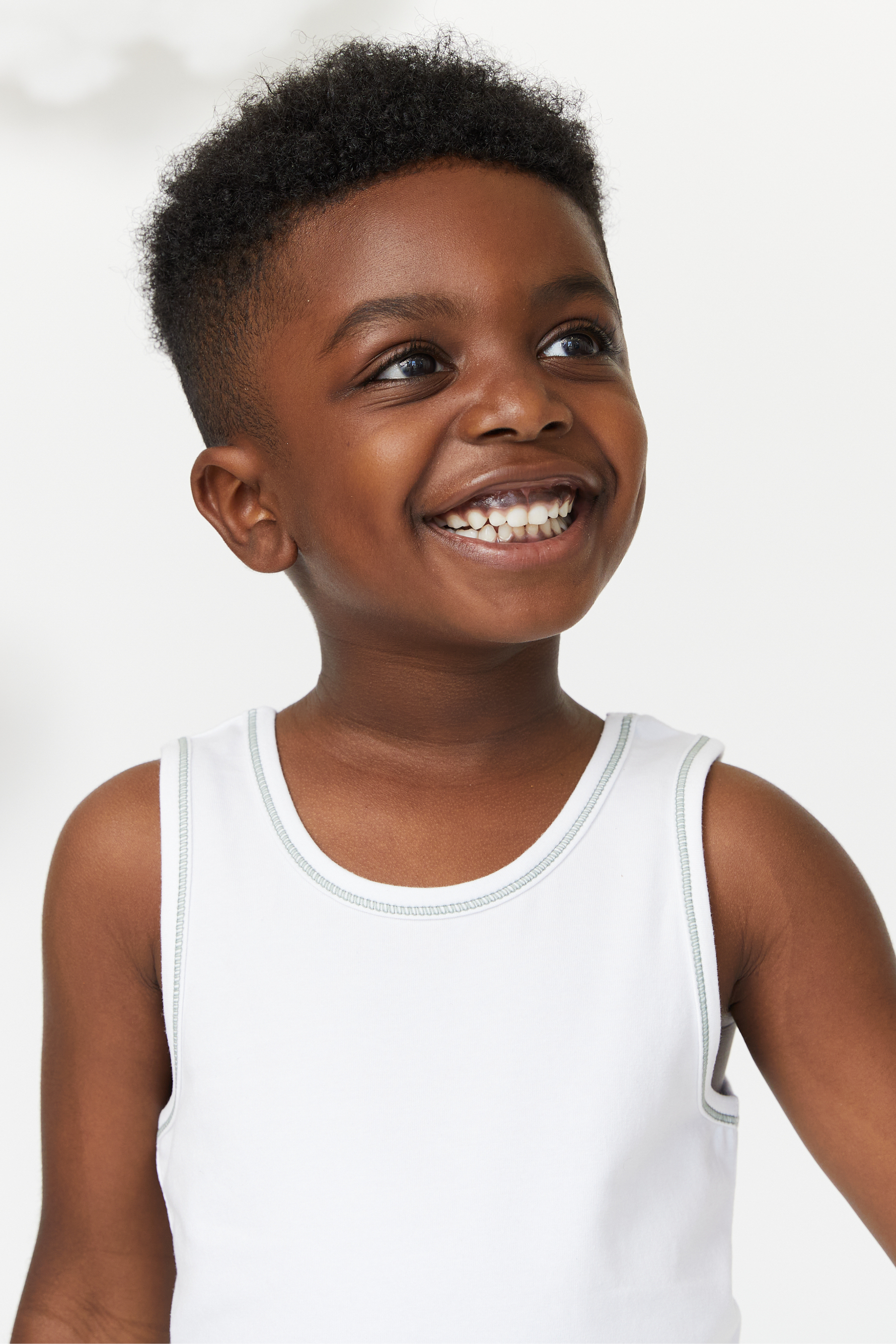 Feathers Boys White Tank Top 100% Cotton Tagless Undershirts 3-Pack by Feathers USA at Everetts Place