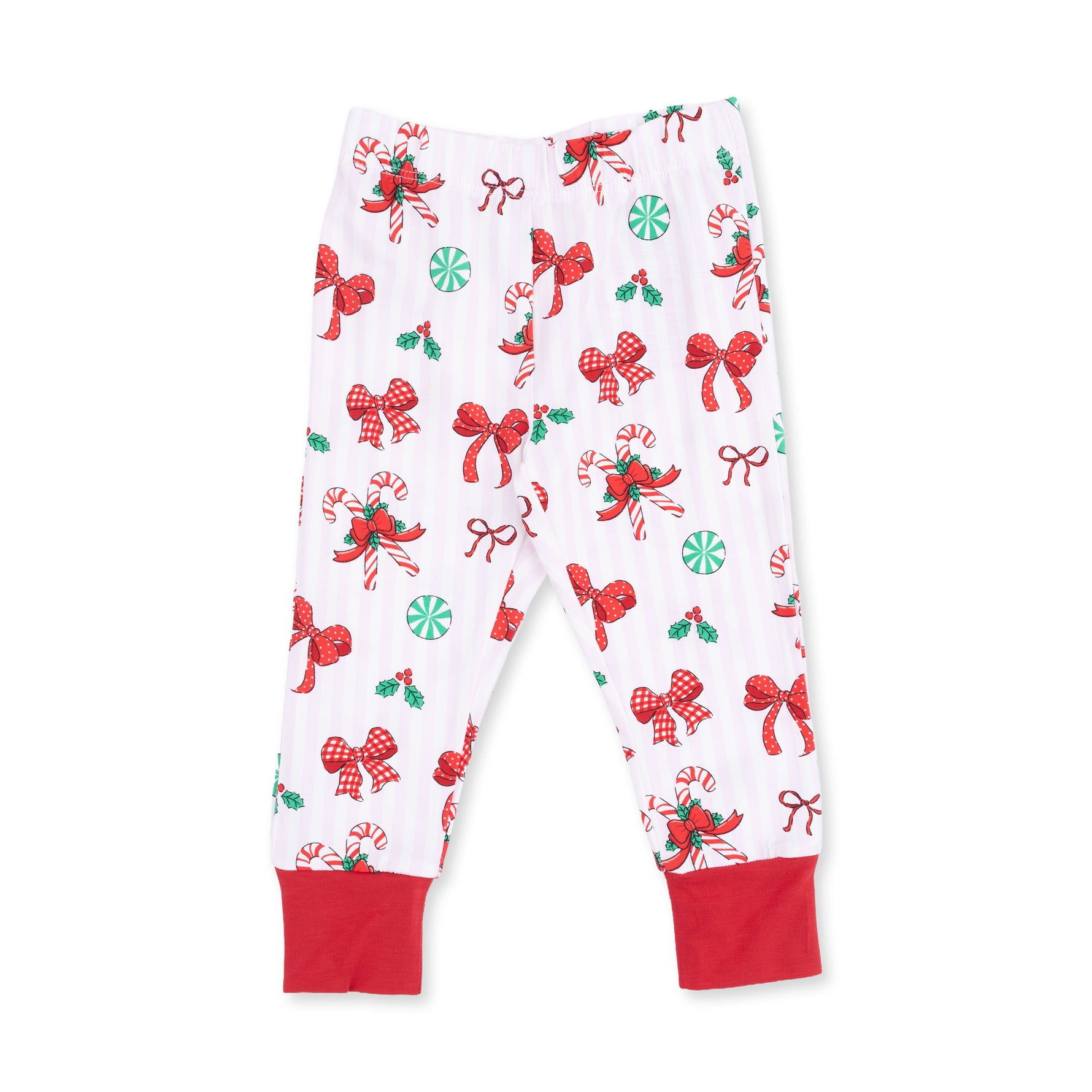 Bows & Candy Canes - Long Sleeve Loungewear Set by Angel Dear