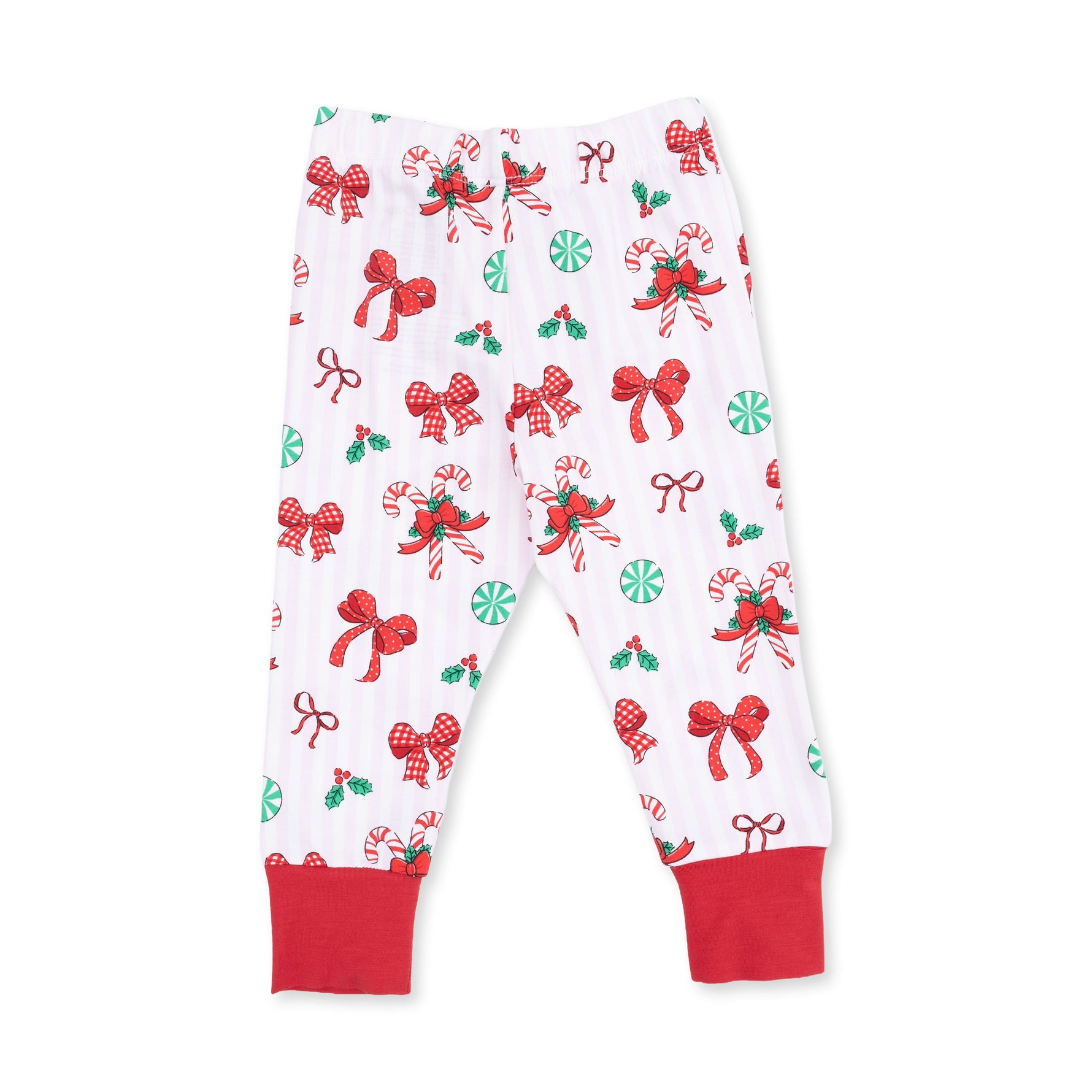 Bows & Candy Canes - Long Sleeve Loungewear Set by Angel Dear