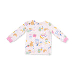 Breakfast Club Pink - Long Sleeve Loungewear Set by Angel Dear
