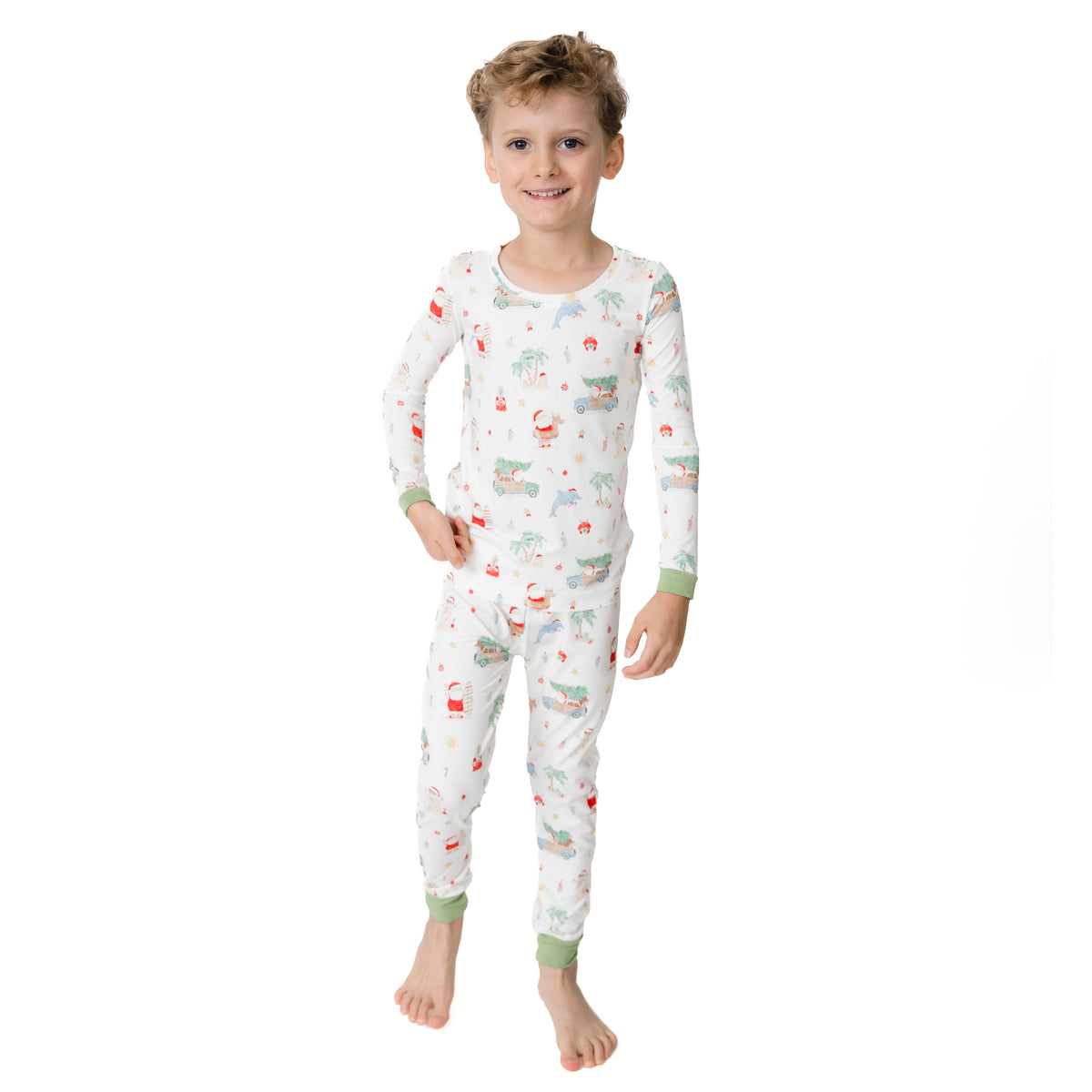 Beach Christmas -Long Sleeve Loungewear Set
