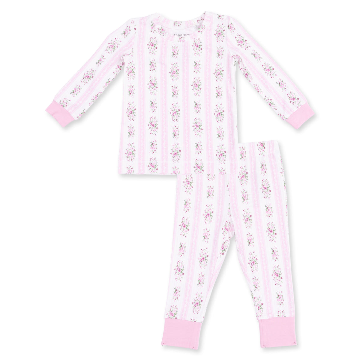 Bella Rose Stripe - Long Sleeve Loungewear Set by Angel Dear