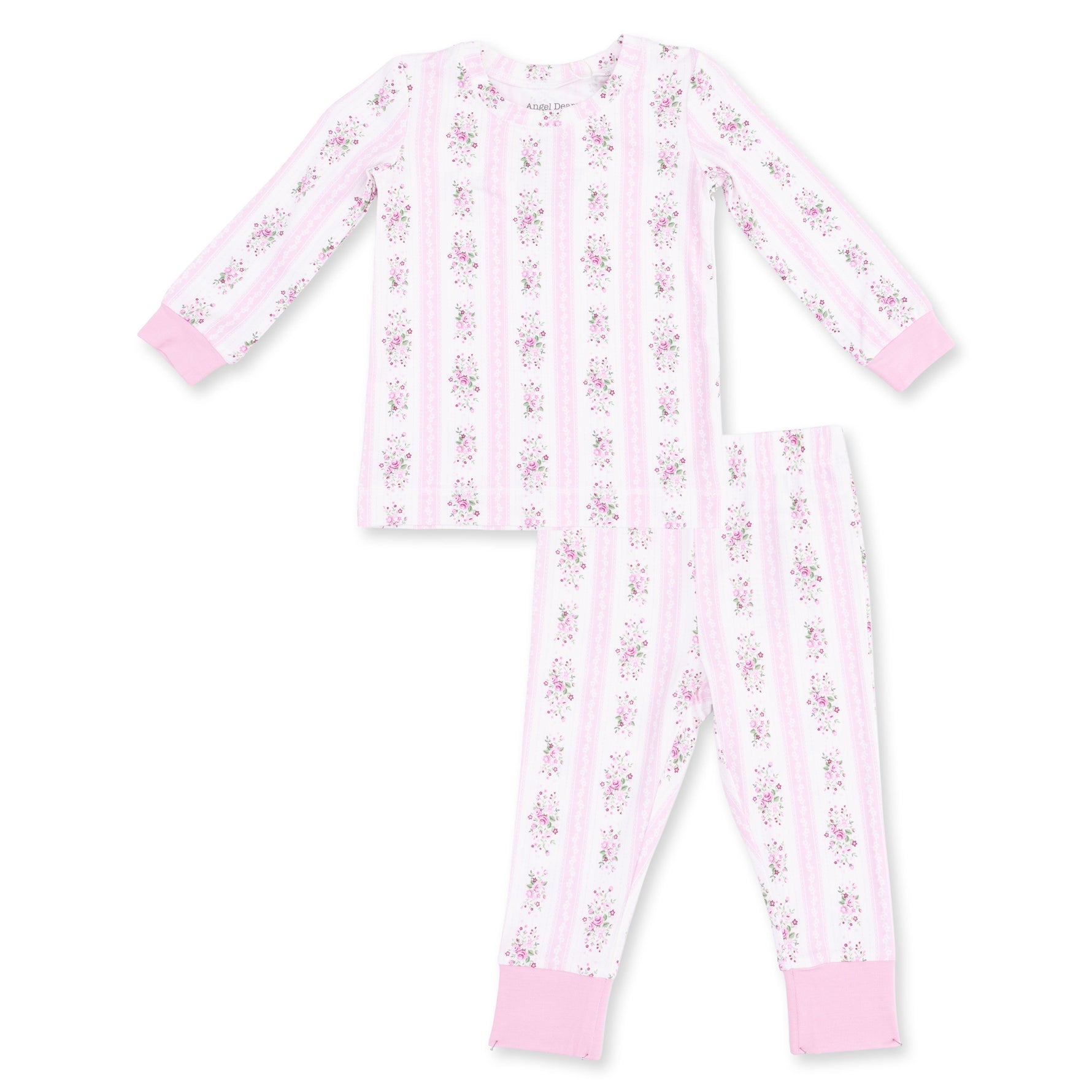 Bella Rose Stripe - Long Sleeve Loungewear Set by Angel Dear