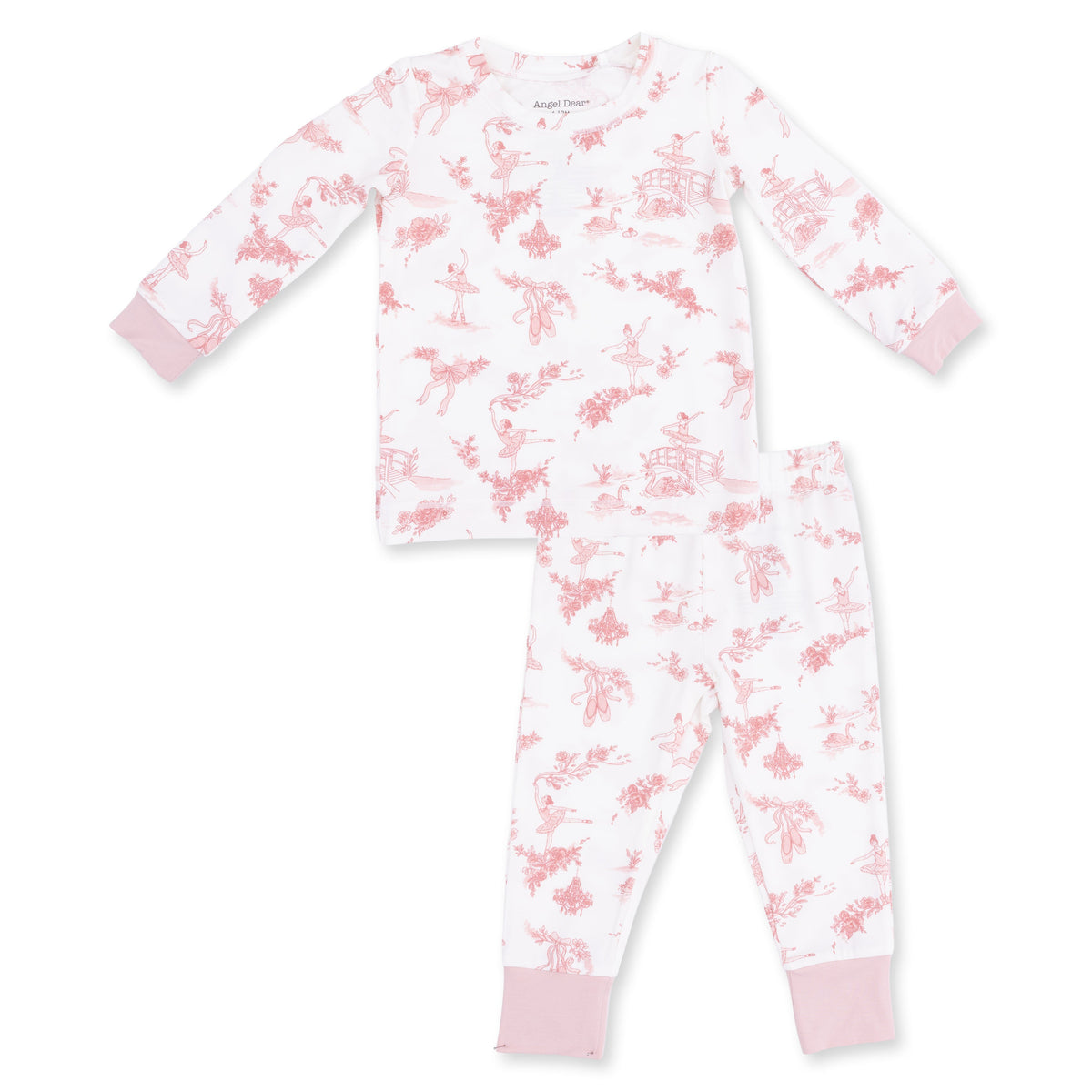 Ballet Toile - Long Sleeve Loungewear Set by Angel Dear