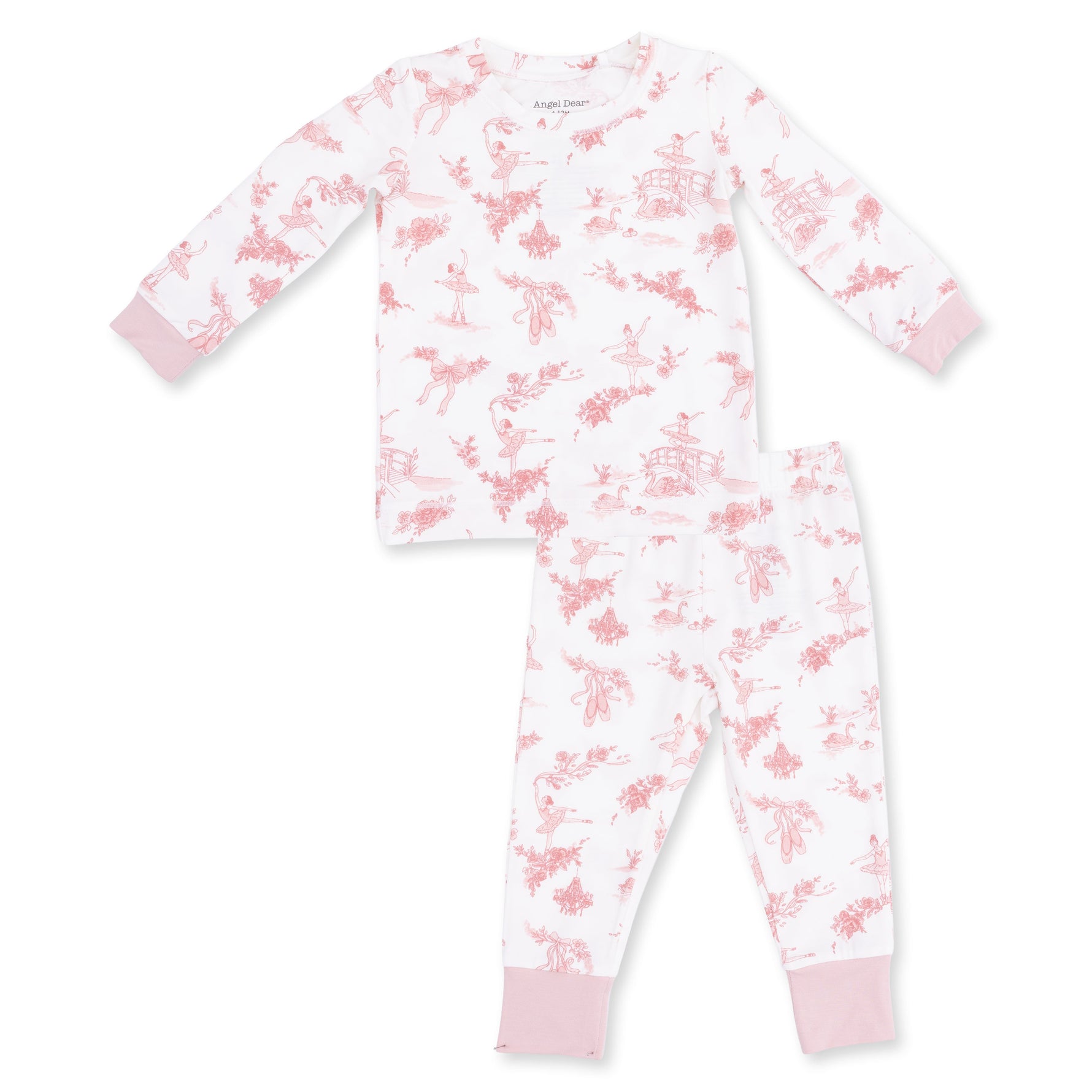 Ballet Toile - Long Sleeve Loungewear Set by Angel Dear