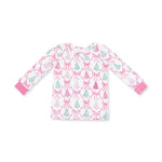 Bow Trellis Tree - Long Sleeve Loungewear Set by Angel Dear