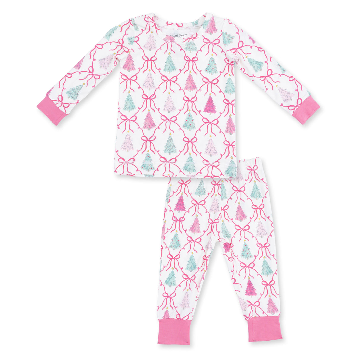 Bow Trellis Tree - Long Sleeve Loungewear Set by Angel Dear