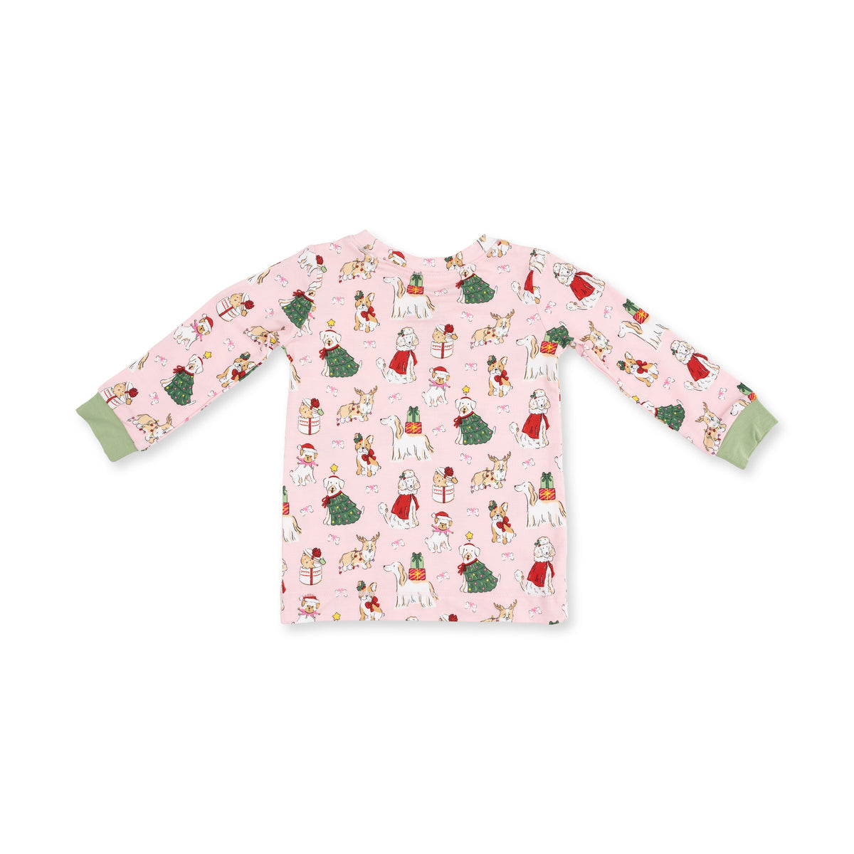 Christmas Dogs Pink - Long Sleeve Loungewear Set by Angel Dear