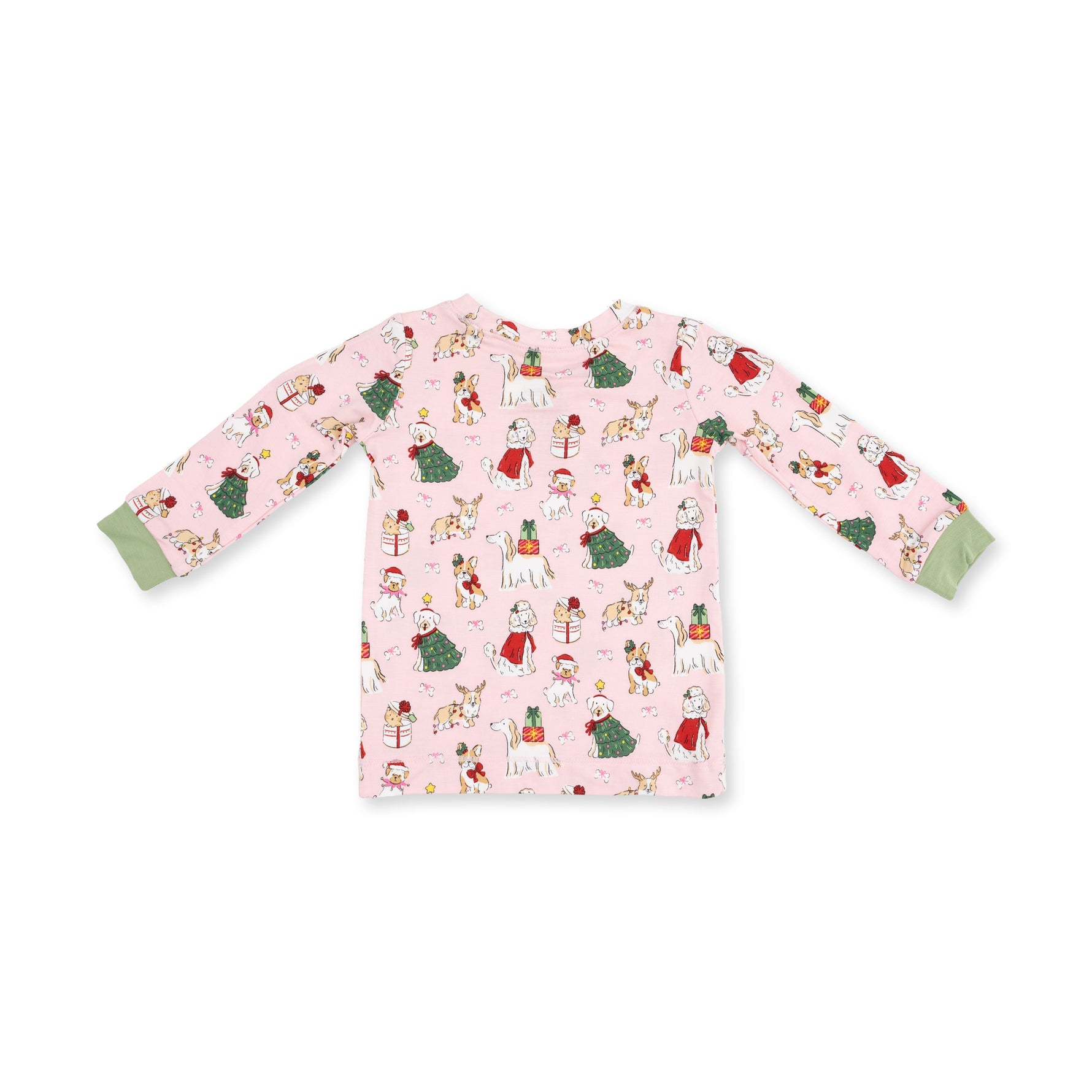 Christmas Dogs Pink - Long Sleeve Loungewear Set by Angel Dear