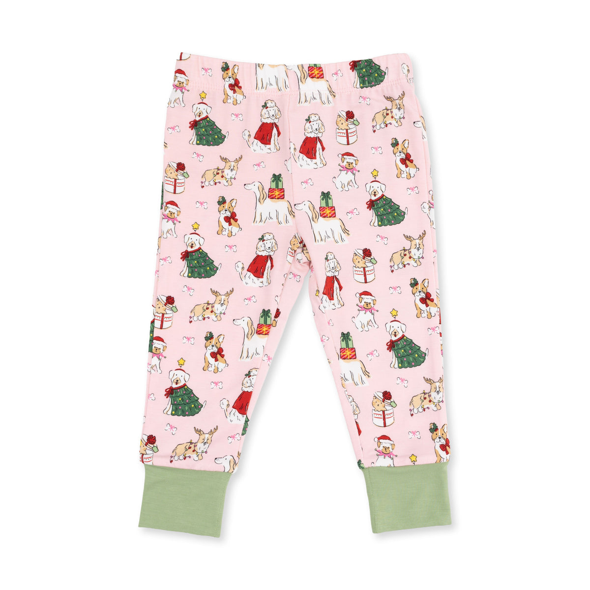 Christmas Dogs Pink - Long Sleeve Loungewear Set by Angel Dear