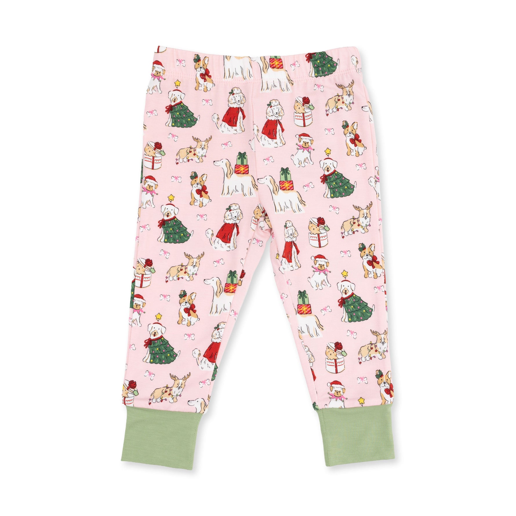 Christmas Dogs Pink - Long Sleeve Loungewear Set by Angel Dear