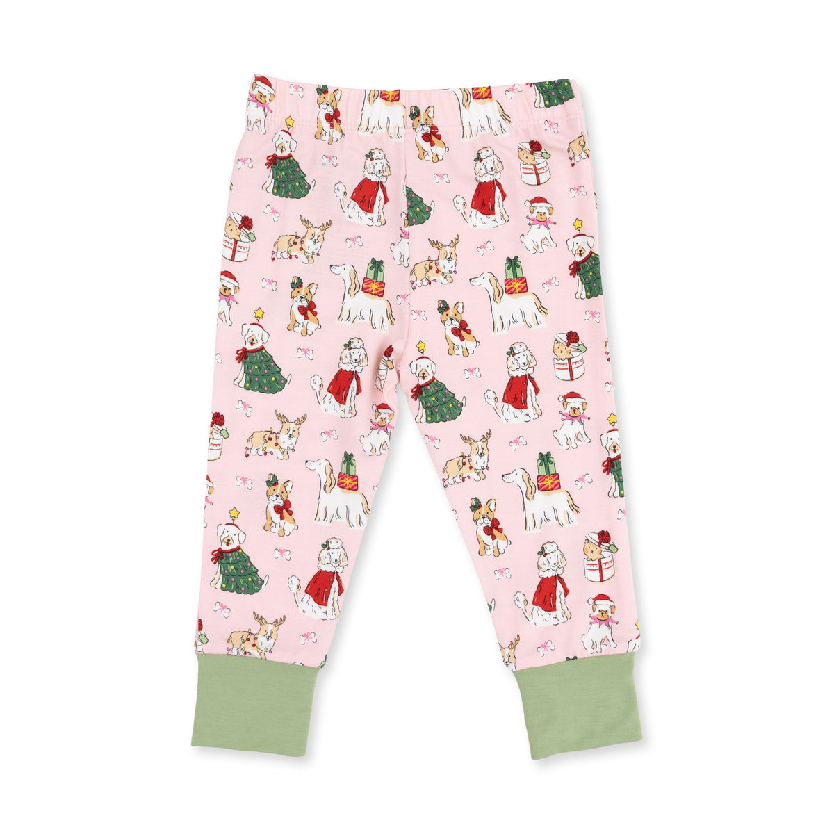 Christmas Dogs Pink - Long Sleeve Loungewear Set by Angel Dear