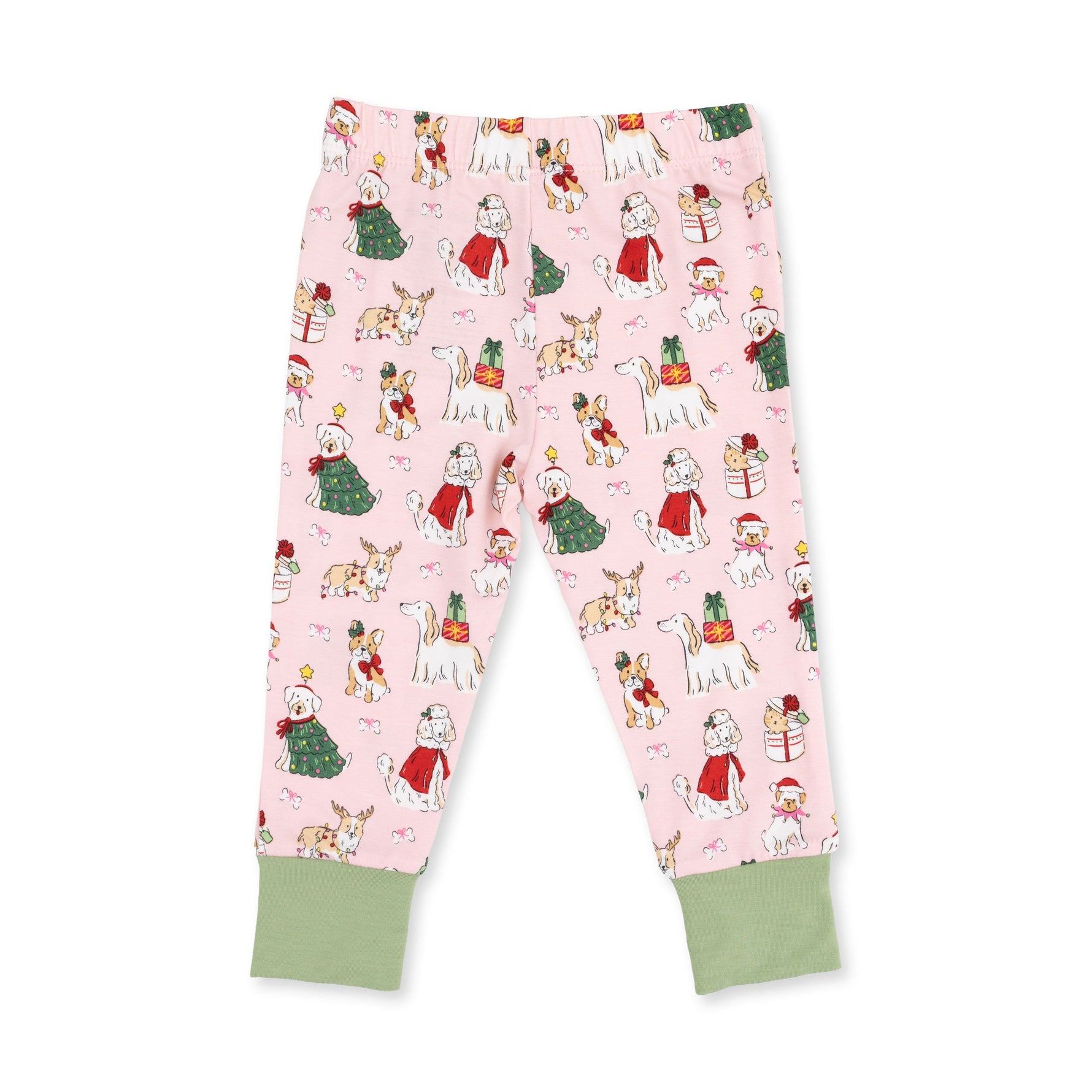 Christmas Dogs Pink - Long Sleeve Loungewear Set by Angel Dear