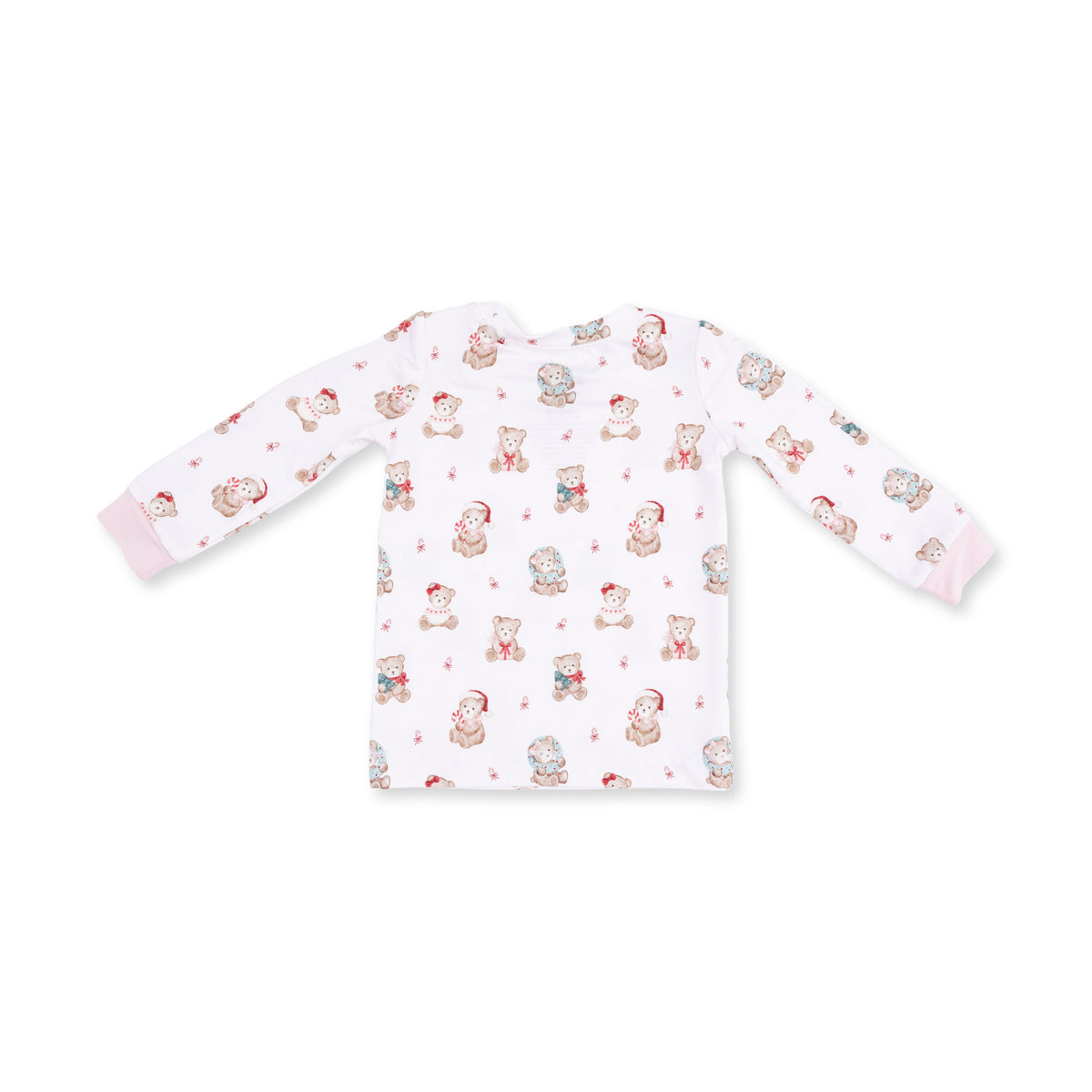 Christmas Teddy Bears Pink - Long Sleeve Loungewear Set by Angel Dear
