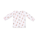 Christmas Teddy Bears Pink - Long Sleeve Loungewear Set by Angel Dear