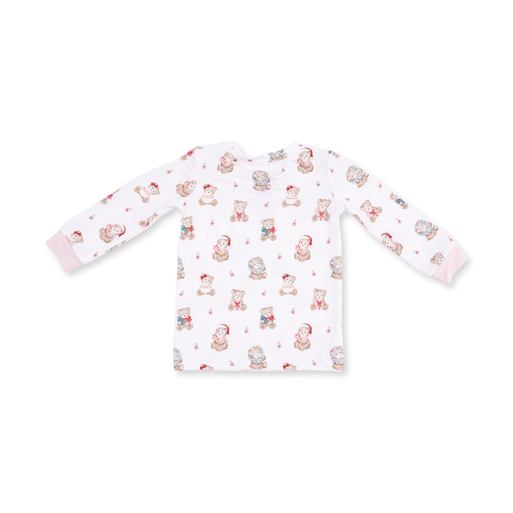 Christmas Teddy Bears Pink - Long Sleeve Loungewear Set by Angel Dear