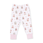Christmas Teddy Bears Pink - Long Sleeve Loungewear Set by Angel Dear
