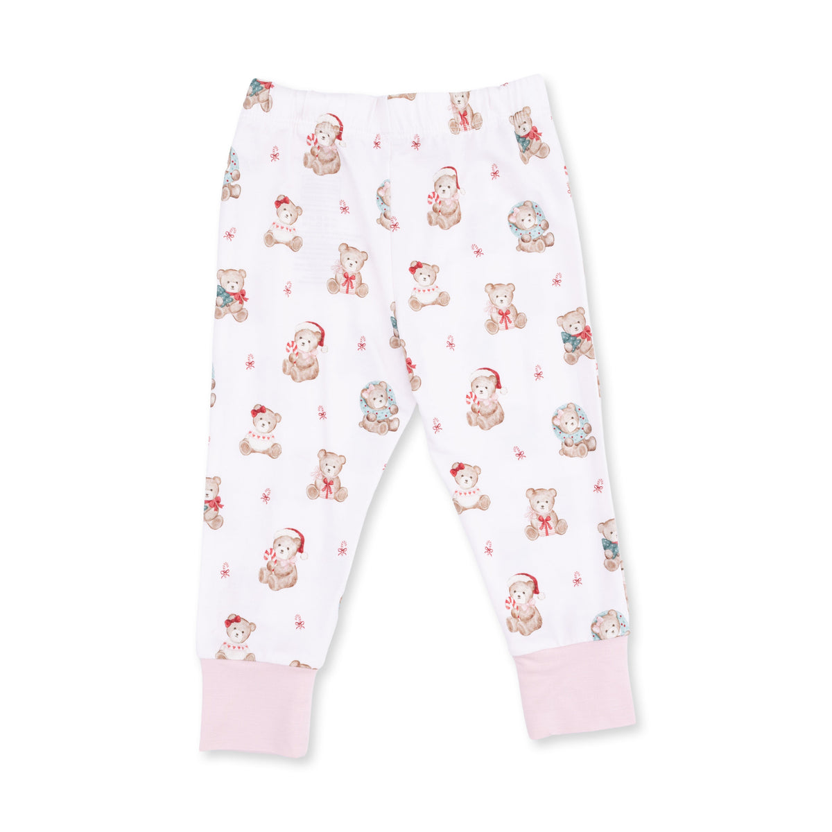 Christmas Teddy Bears Pink - Long Sleeve Loungewear Set by Angel Dear