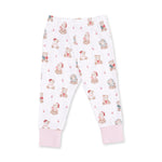 Christmas Teddy Bears Pink - Long Sleeve Loungewear Set by Angel Dear