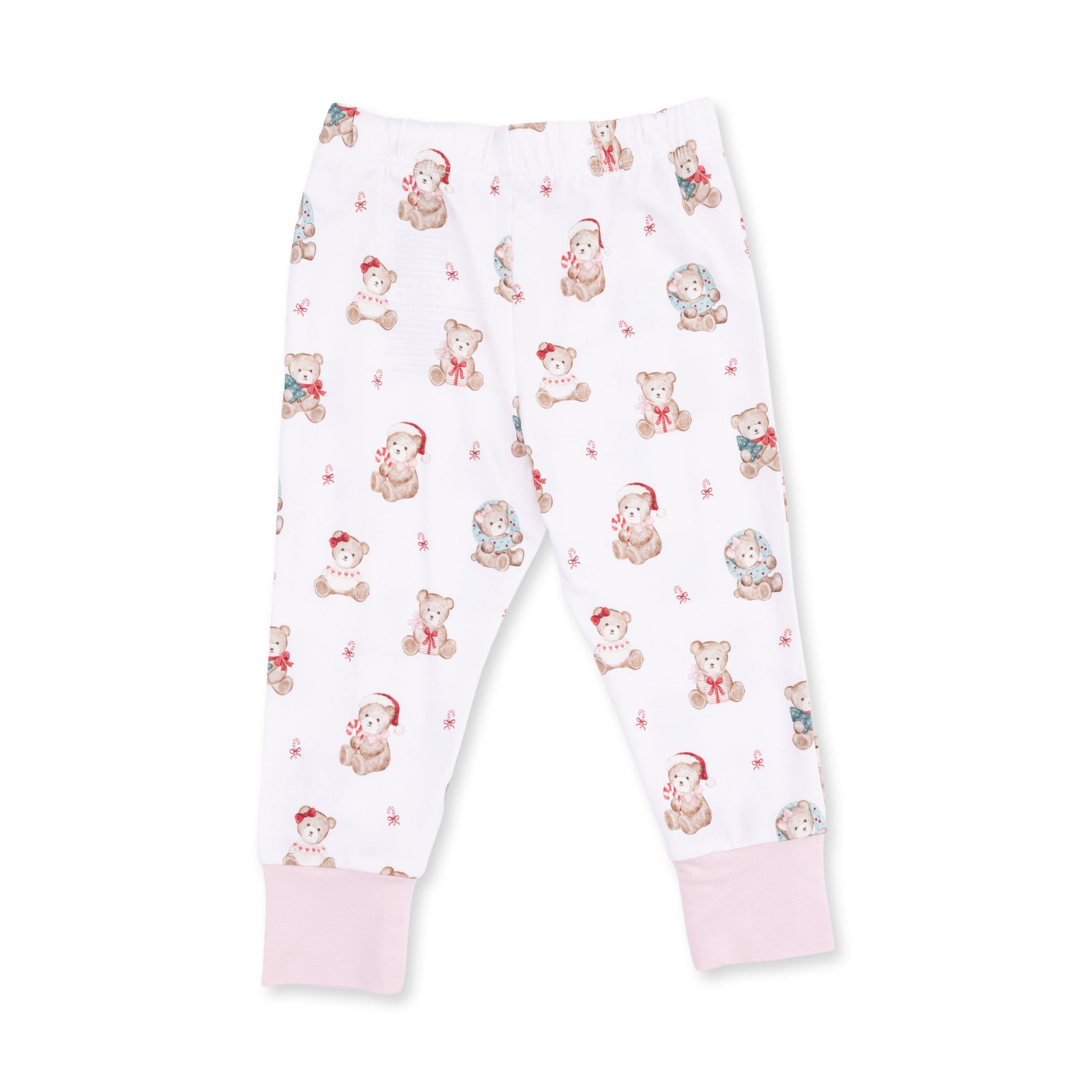 Christmas Teddy Bears Pink - Long Sleeve Loungewear Set by Angel Dear