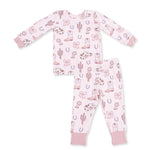 Cowgirl Boots & Bows Long Sleeve Loungewear Set by Angel Dear (view 2 of 5)