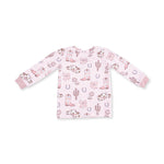 Cowgirl Boots & Bows Long Sleeve Loungewear Set by Angel Dear (view 3 of 5)