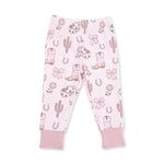 Cowgirl Boots & Bows Long Sleeve Loungewear Set by Angel Dear (view 4 of 5)
