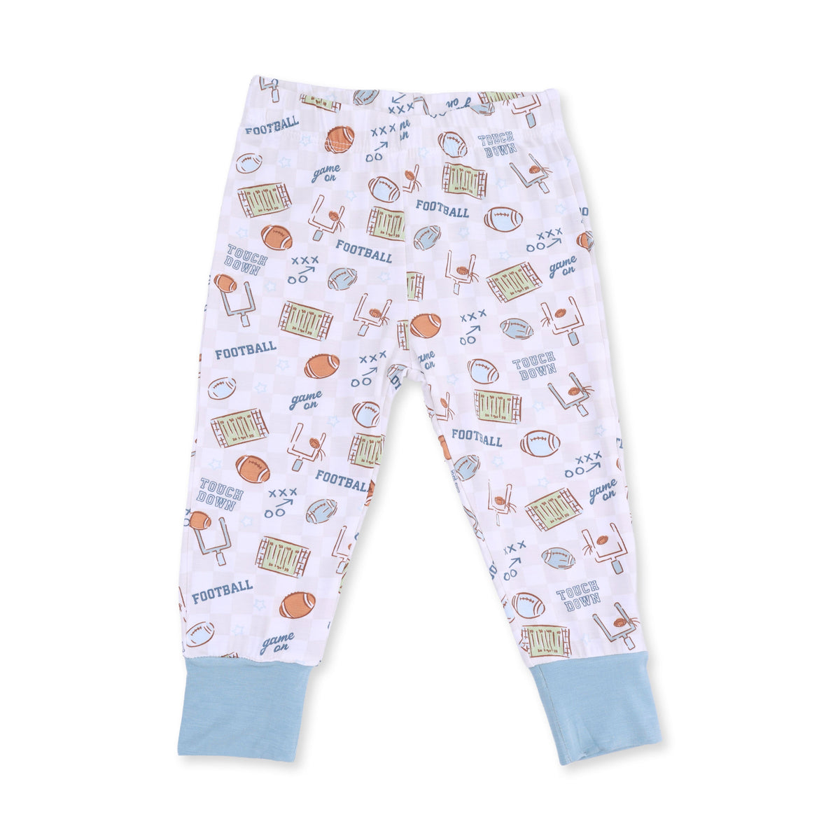 Football Check - Long Sleeve Loungewear Set by Angel Dear