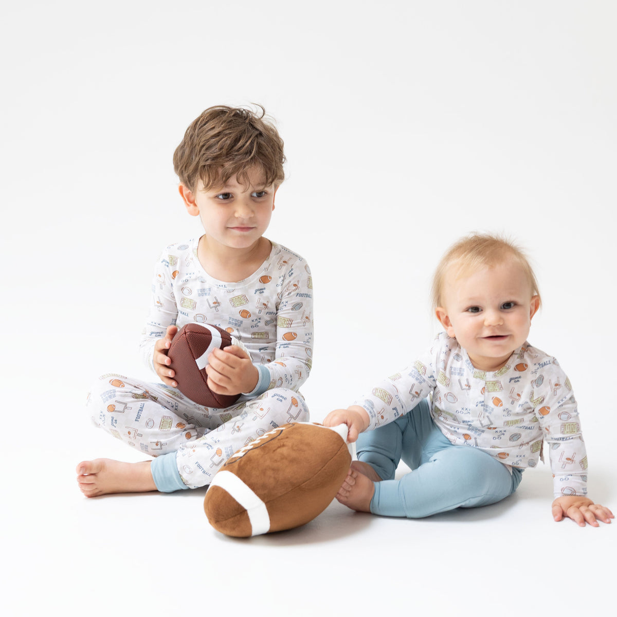 Football Check - Long Sleeve Henley Play Set by Angel Dear