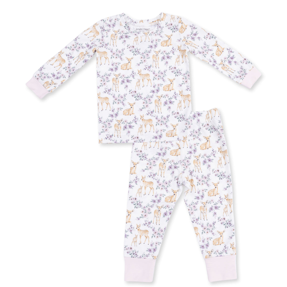 Floral Deer - Long Sleeve Loungewear Set by Angel Dear (view 2 of 5)
