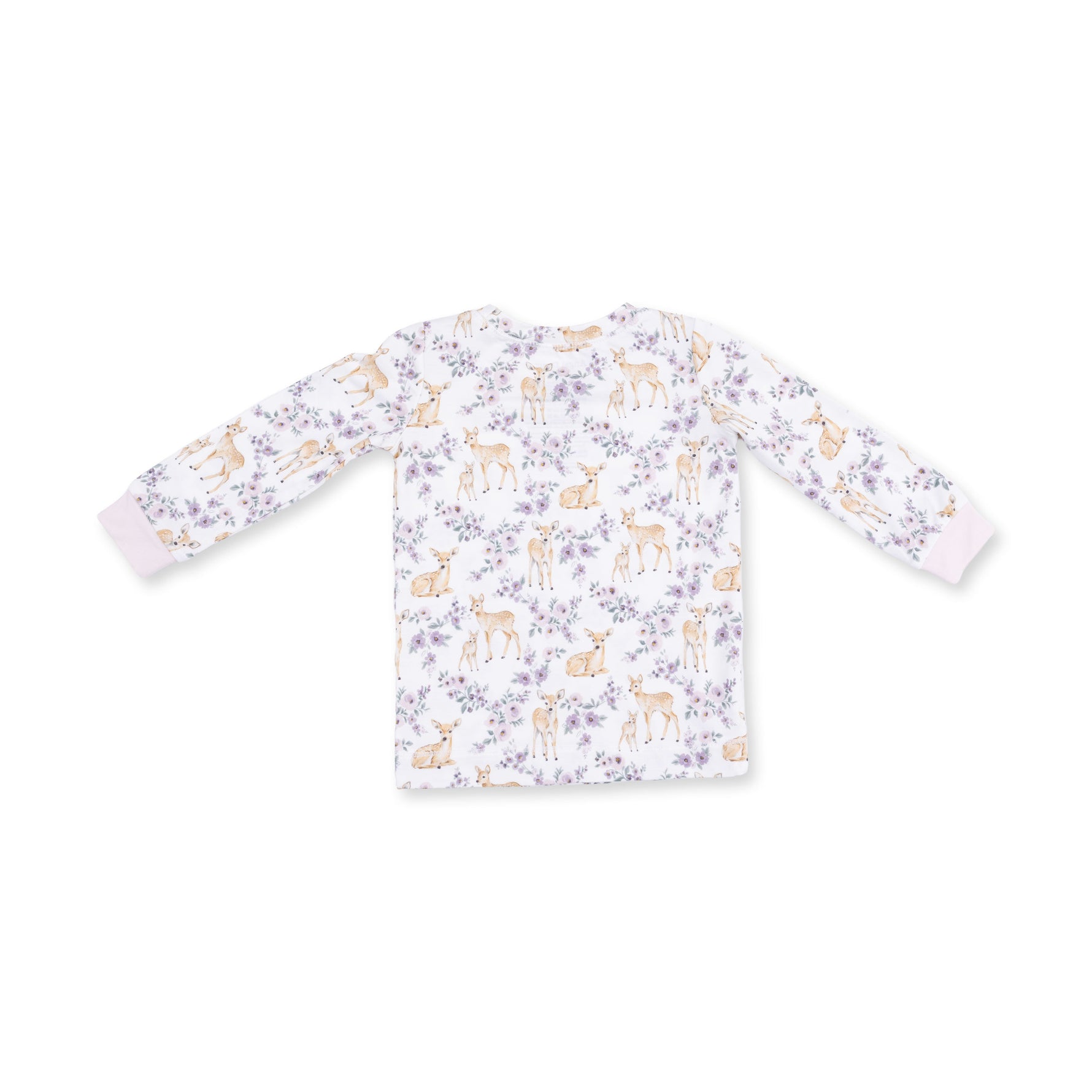 Floral Deer - Long Sleeve Loungewear Set by Angel Dear (view 3 of 5)