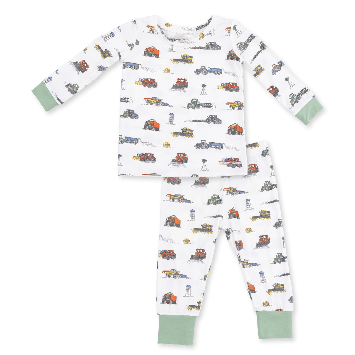 Farm Machines - Long Sleeve Loungewear Set by Angel Dear (view 2 of 5)