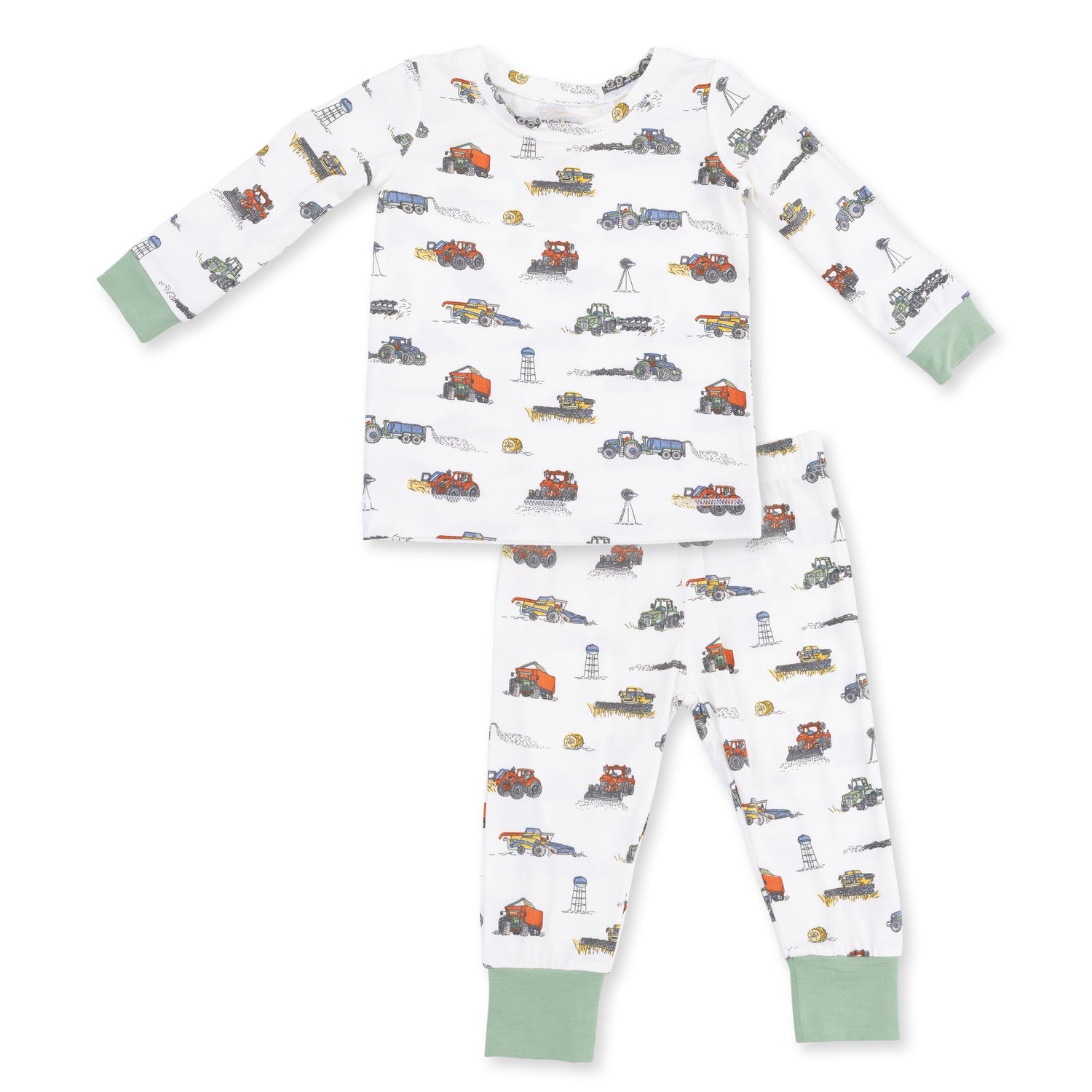 Farm Machines - Long Sleeve Loungewear Set by Angel Dear (view 2 of 5)