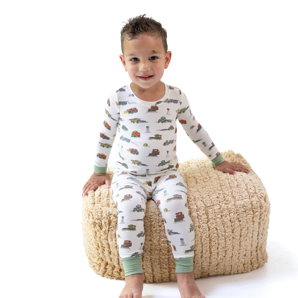 Farm Machines - Long Sleeve Loungewear Set by Angel Dear (view 1 of 5)