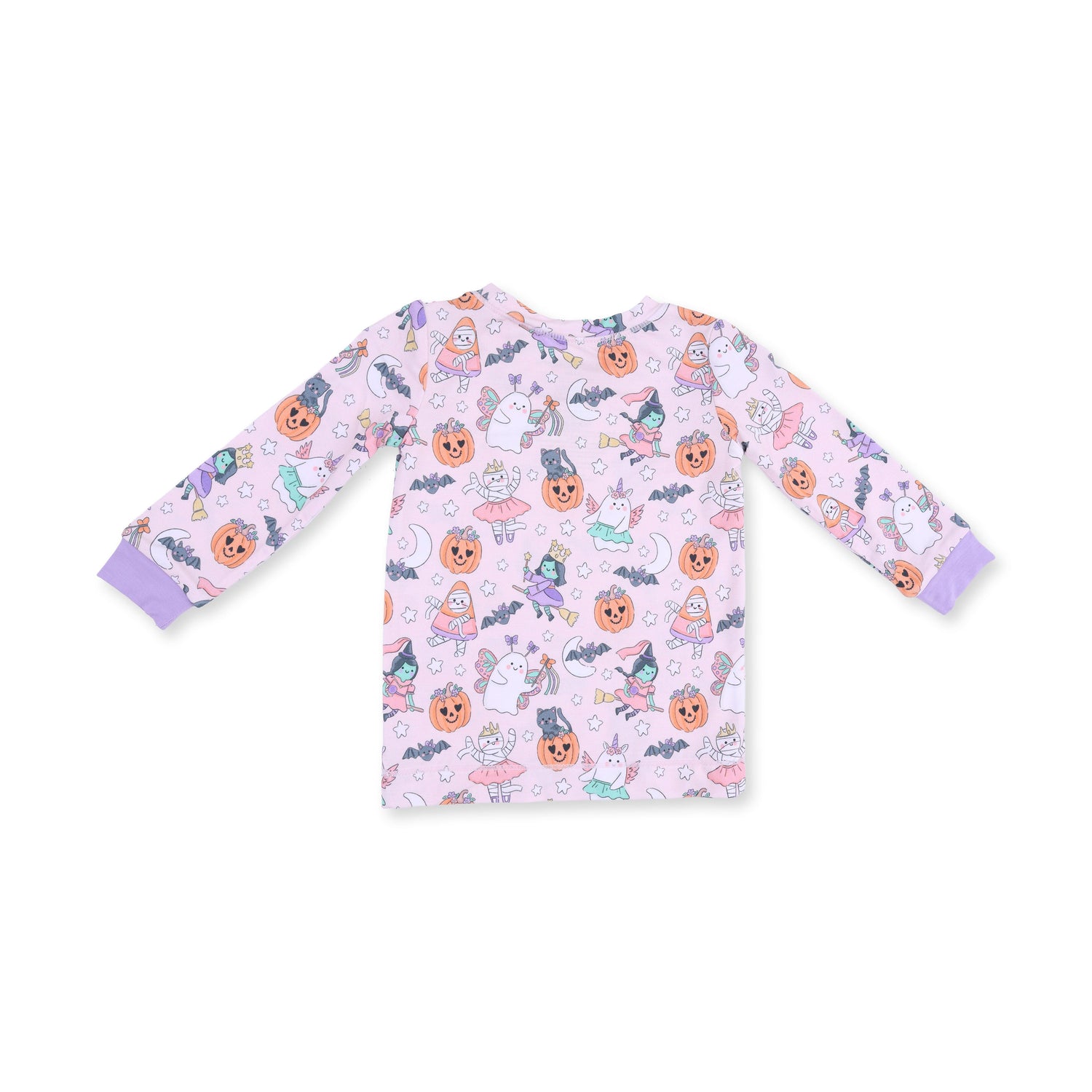 Halloween Monster Dress Up Pink - Long Sleeve Loungewear Set