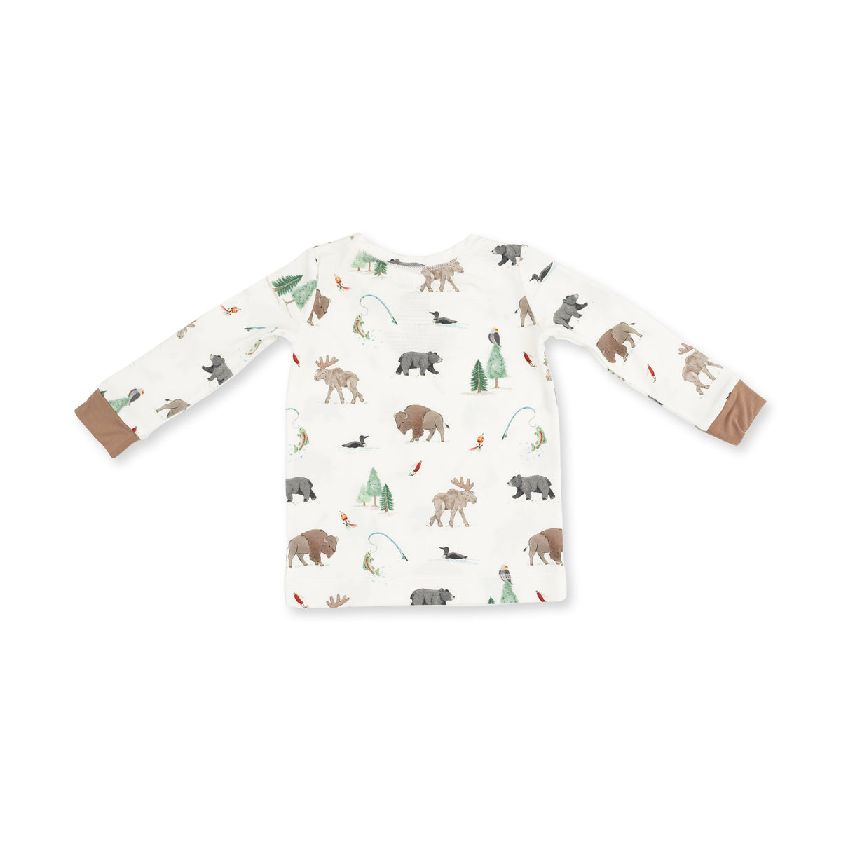 Northern Woodland Animals - Long Sleeve Loungewear Set by Angel Dear
