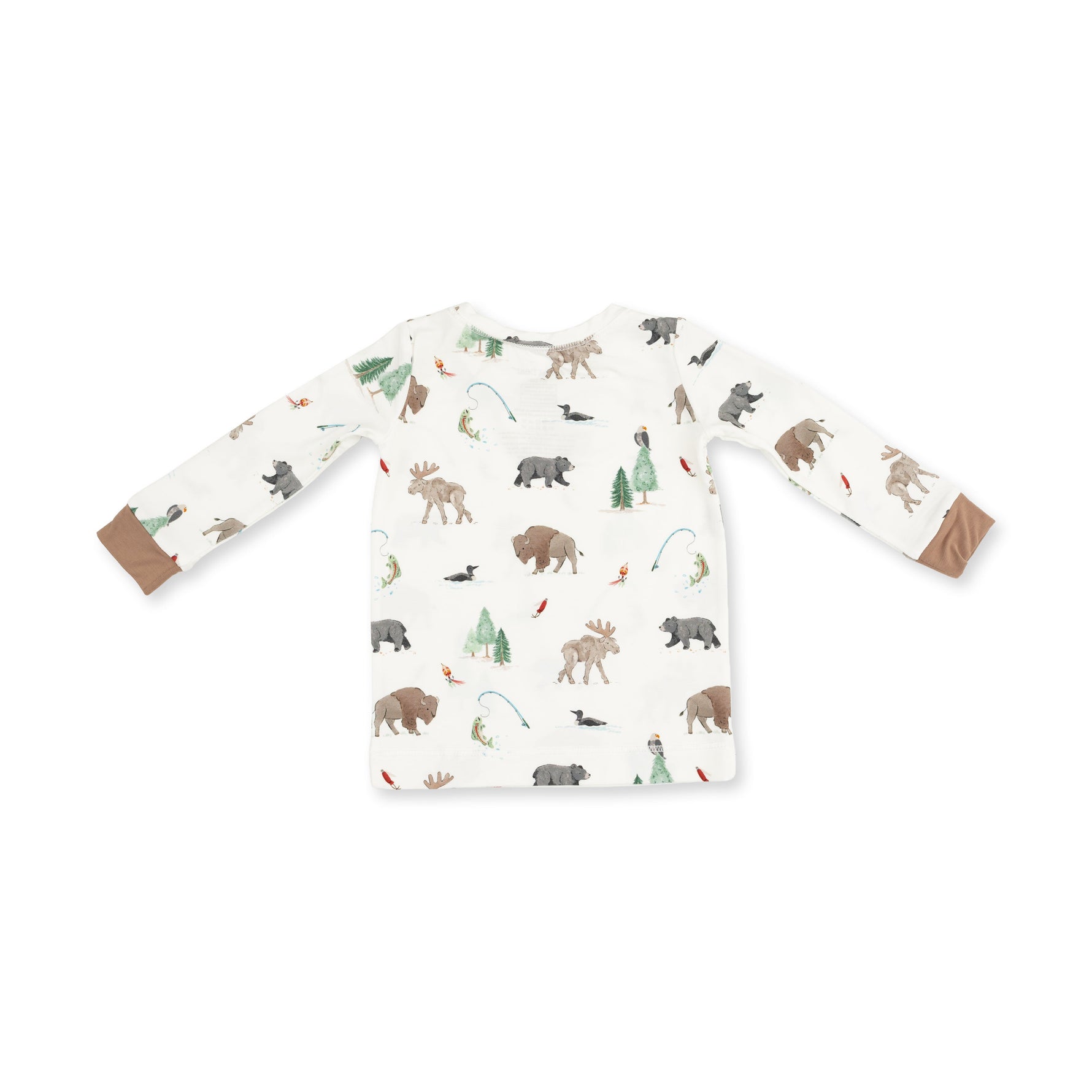 Northern Woodland Animals - Long Sleeve Loungewear Set by Angel Dear