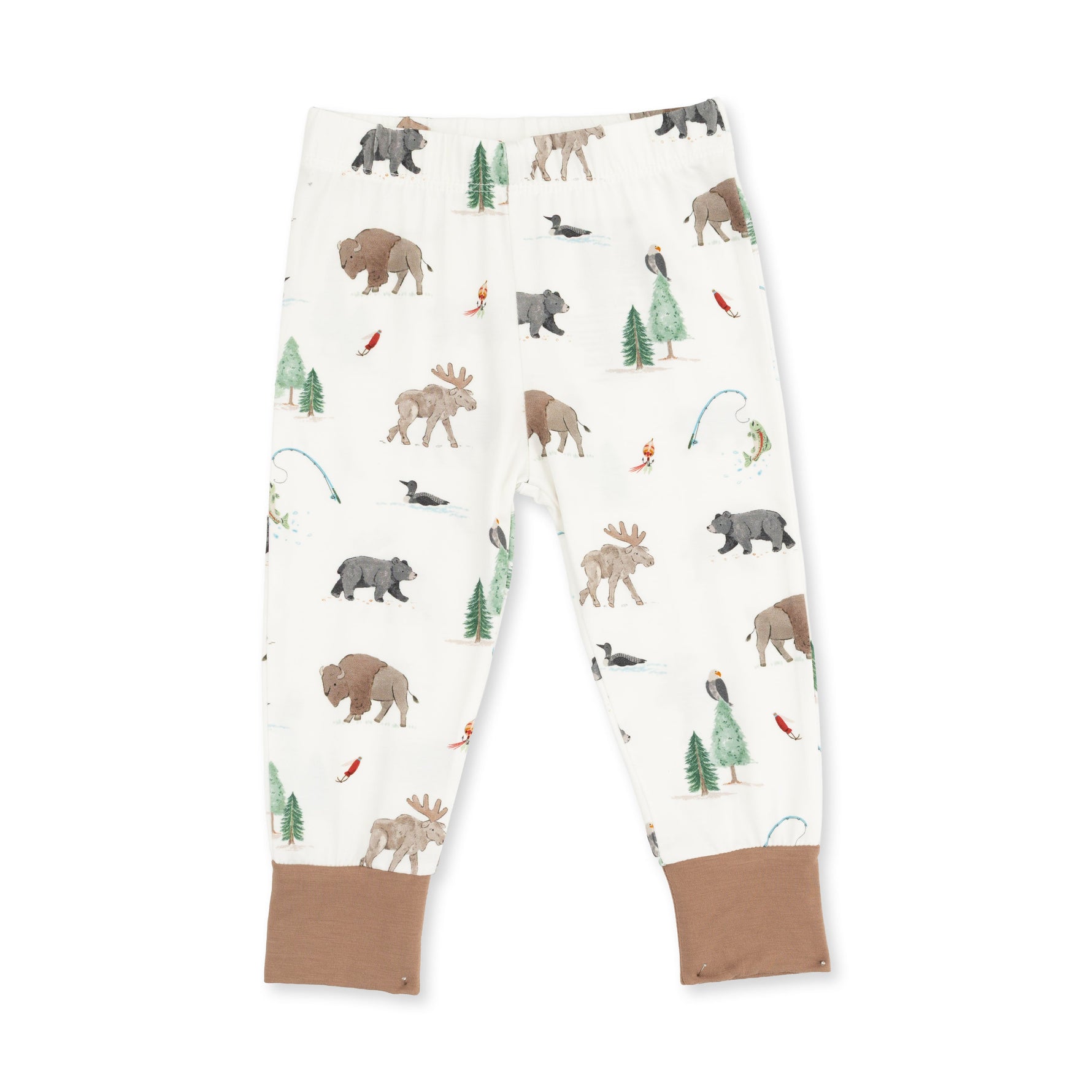 Northern Woodland Animals - Long Sleeve Loungewear Set by Angel Dear