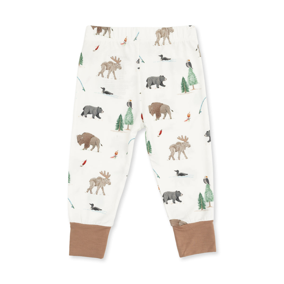 Northern Woodland Animals - Long Sleeve Loungewear Set by Angel Dear