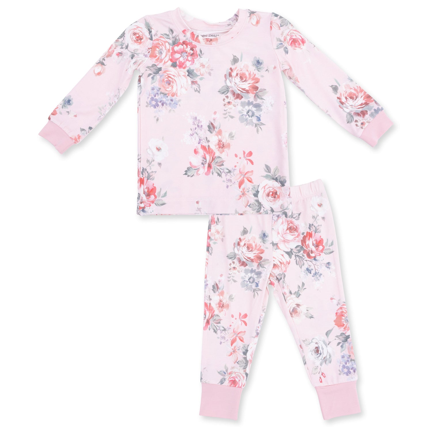 Painterly Rose Bouquets - Long Sleeve Loungewear Set by Angel Dear (view 2 of 5)