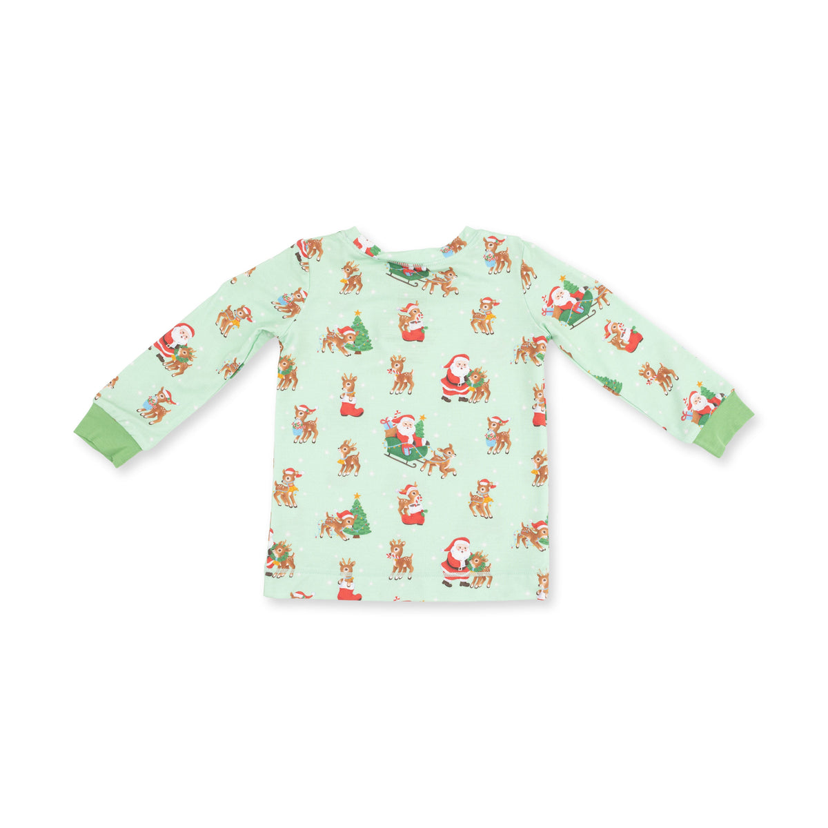 Vintage Reindeer & Santa Uni - Long Sleeve Loungewear Set by Angel Dear