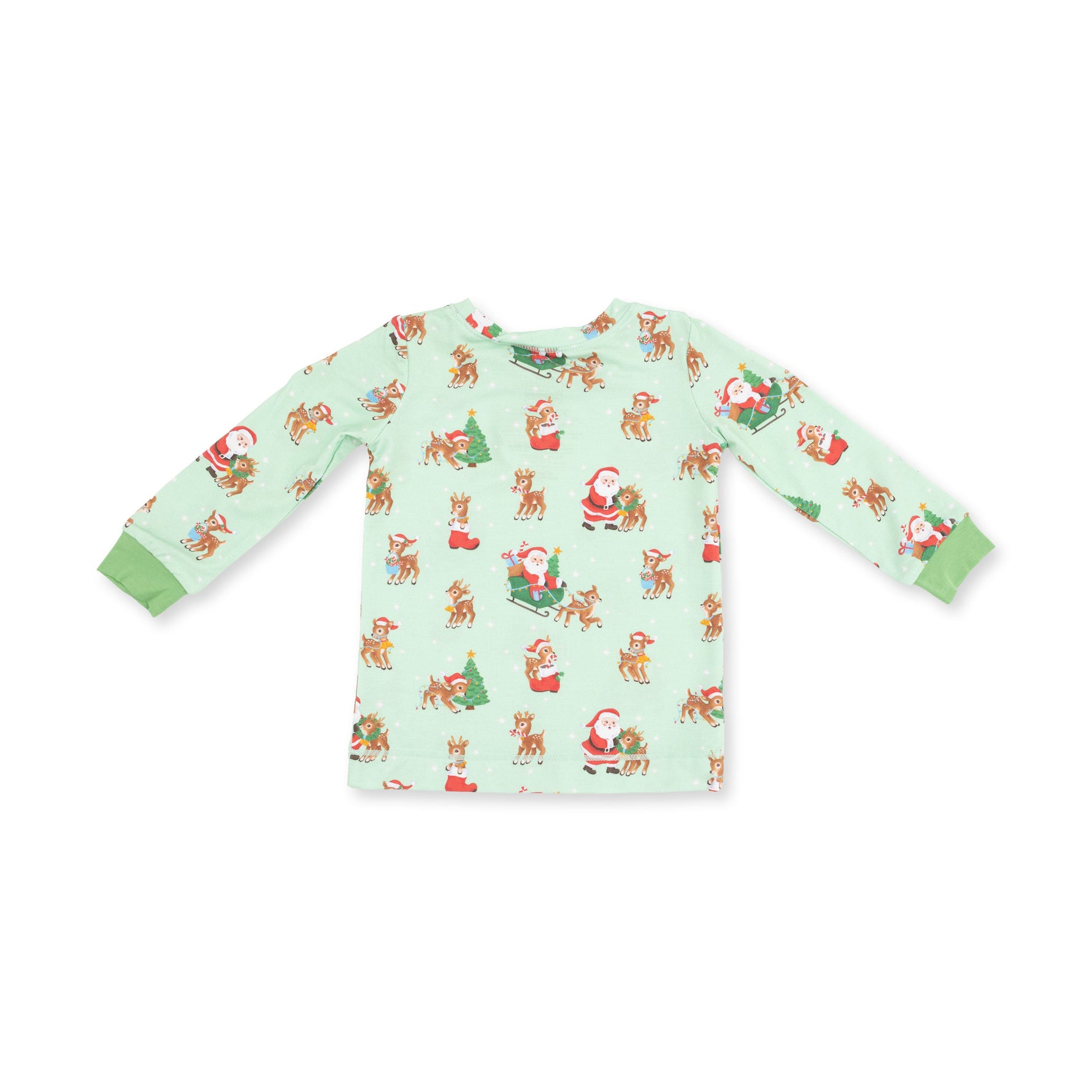 Vintage Reindeer & Santa Uni - Long Sleeve Loungewear Set by Angel Dear