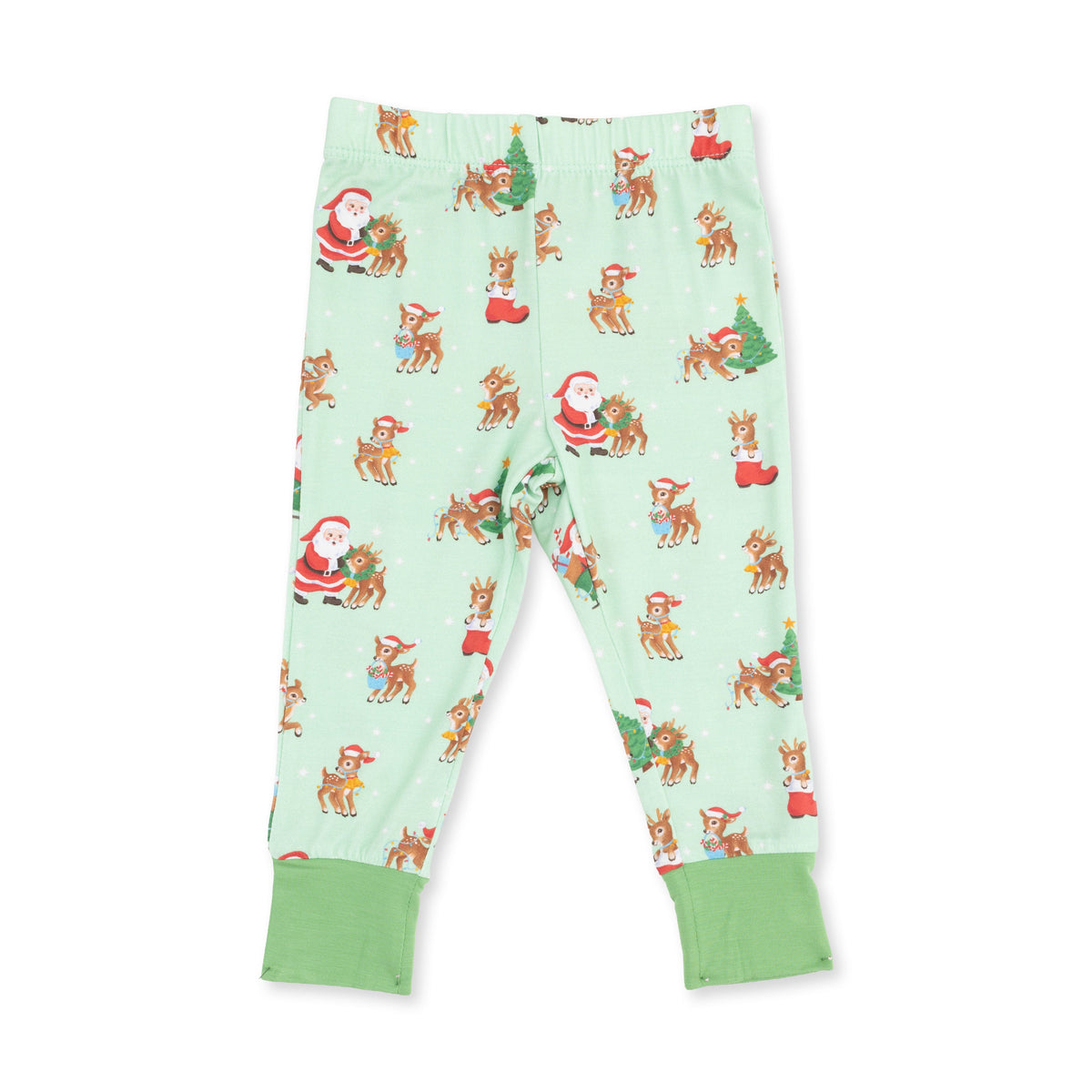 Vintage Reindeer & Santa Uni - Long Sleeve Loungewear Set by Angel Dear