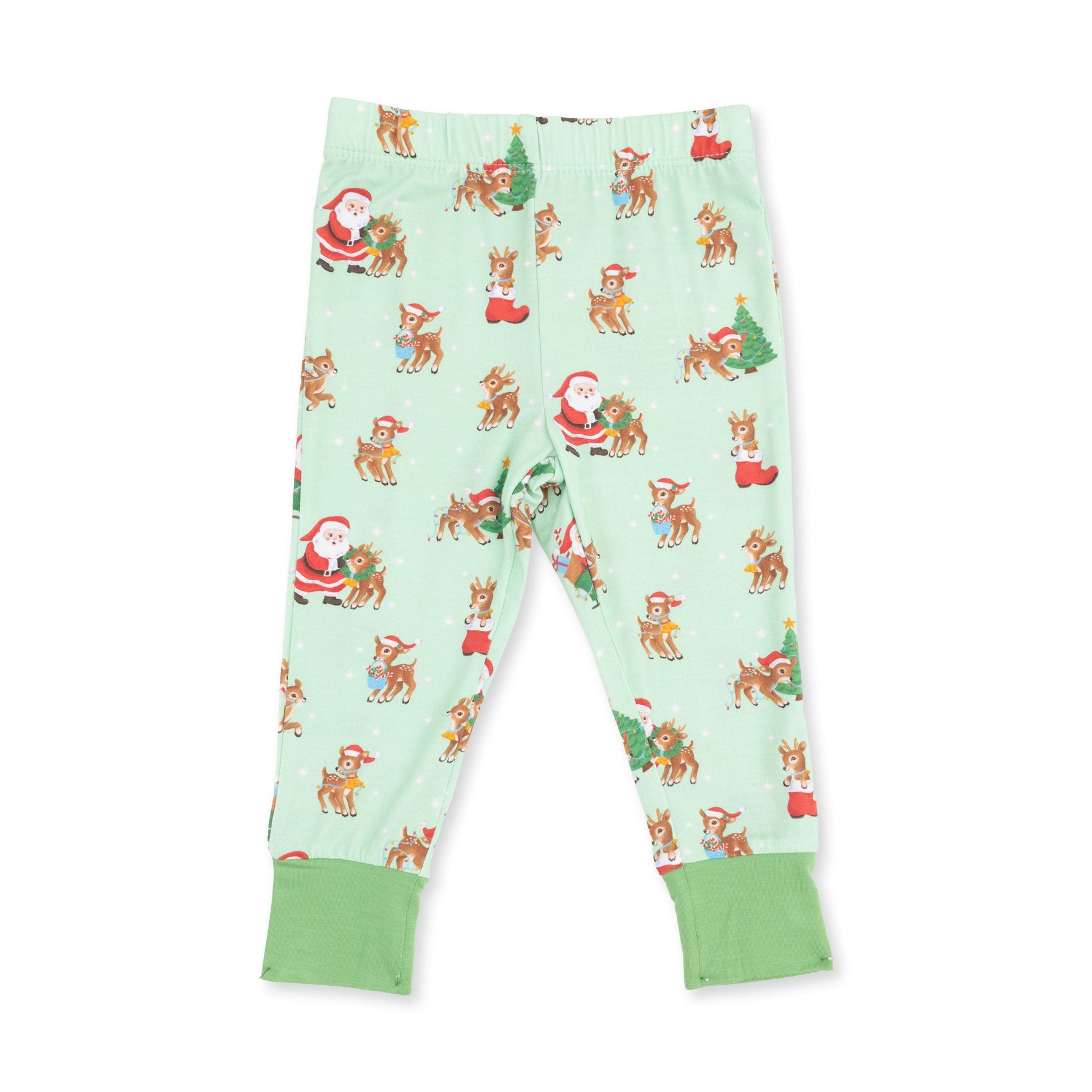 Vintage Reindeer & Santa Uni - Long Sleeve Loungewear Set by Angel Dear