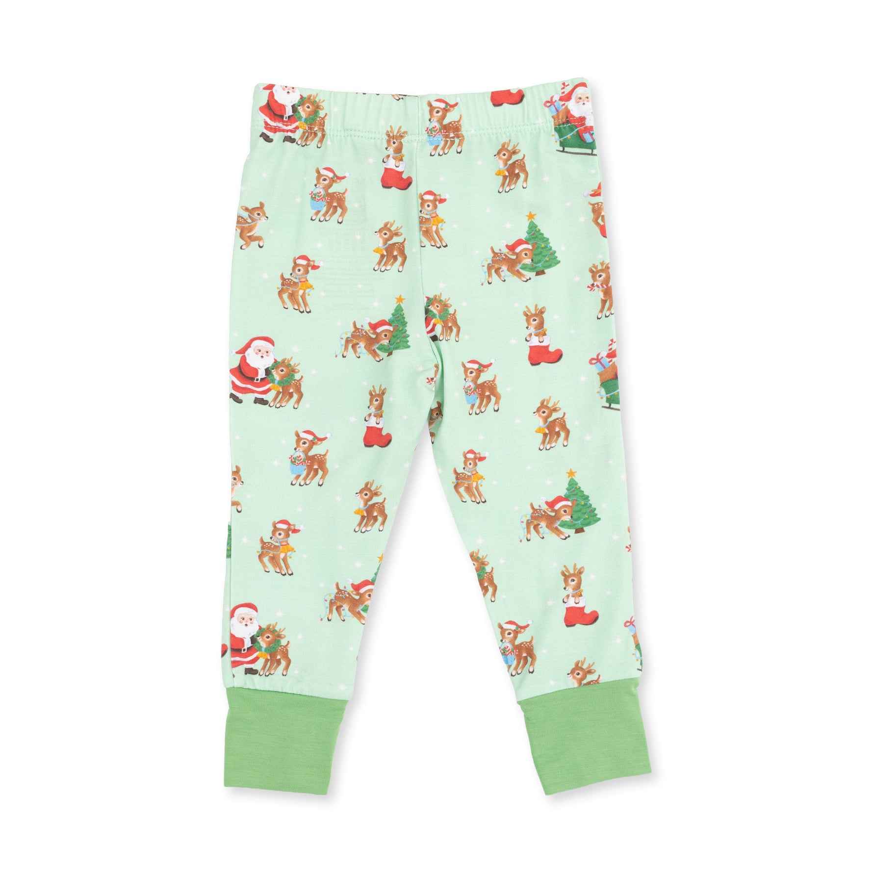 Vintage Reindeer & Santa Uni - Long Sleeve Loungewear Set by Angel Dear