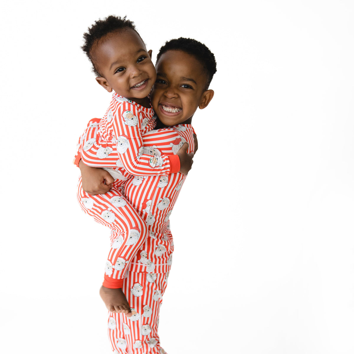 Vintage Santa Stripe - Long Sleeve Loungewear Set by Angel Dear