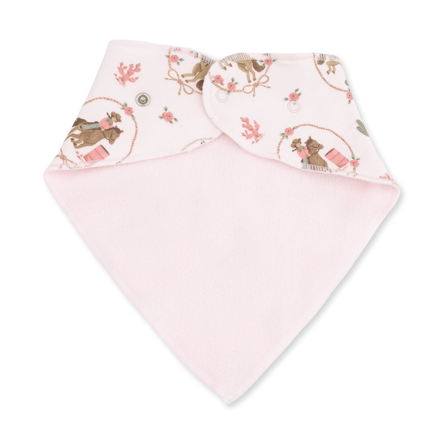 Stylish Bandana Bib - Cowgirl Cameos Print by Angel Dear (view 2 of 3)