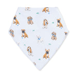 Viscose Bamboo Bandana Bib - Bestie Dogs Blue by Angel Dear