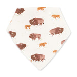 Absorbent Bandana Bib - American Buffalo Print by Angel Dear (view 2 of 4)