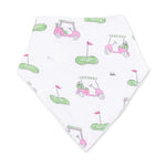 Golf Carts Pink - Bandana Bib by Angel Dear
